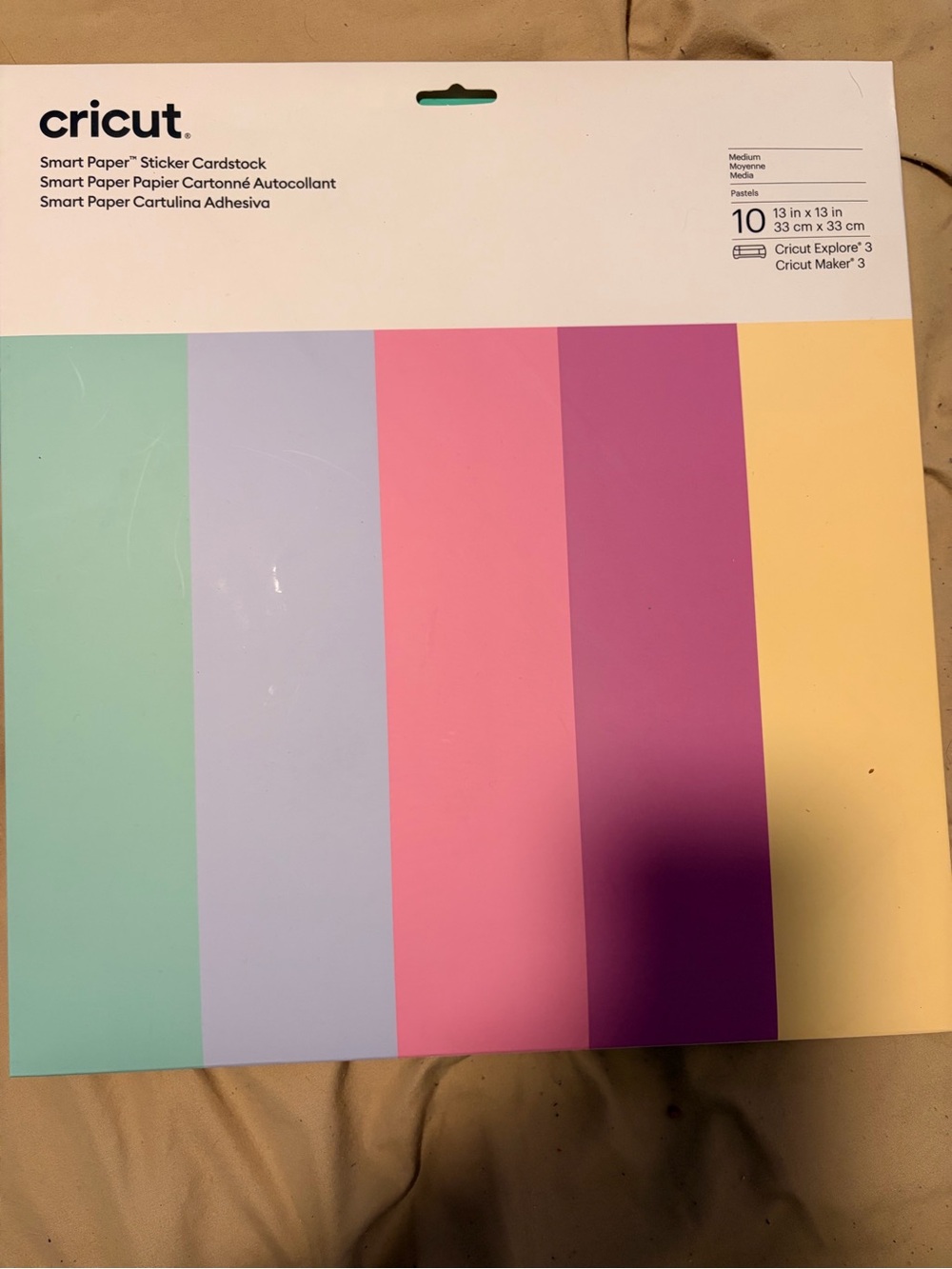 Cricut Pastel Smart Paper Sticker Cardstock - Multi Pack